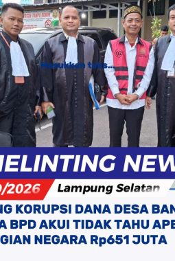 SIDANG KORUPSI DANA DESA BANGUNAN: KETUA BPD AKUI TIDAK TAHU APBDES, KERUGIAN NEGARA Rp651 JUTA
