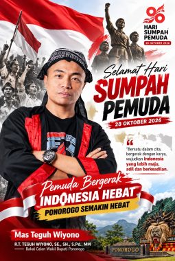 MAS TEGUH WIYONO UCAPKAN SELAMAT HARI SUMPAH PEMUDA 2026: PEMUDA ADALAH KEKUATAN DAN HARAPAN MASA DEPAN BANGSA